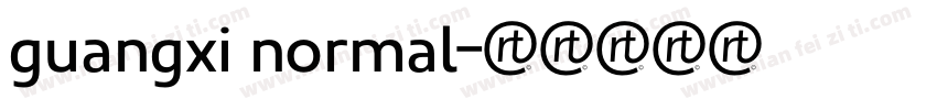 guangxi normal字体转换